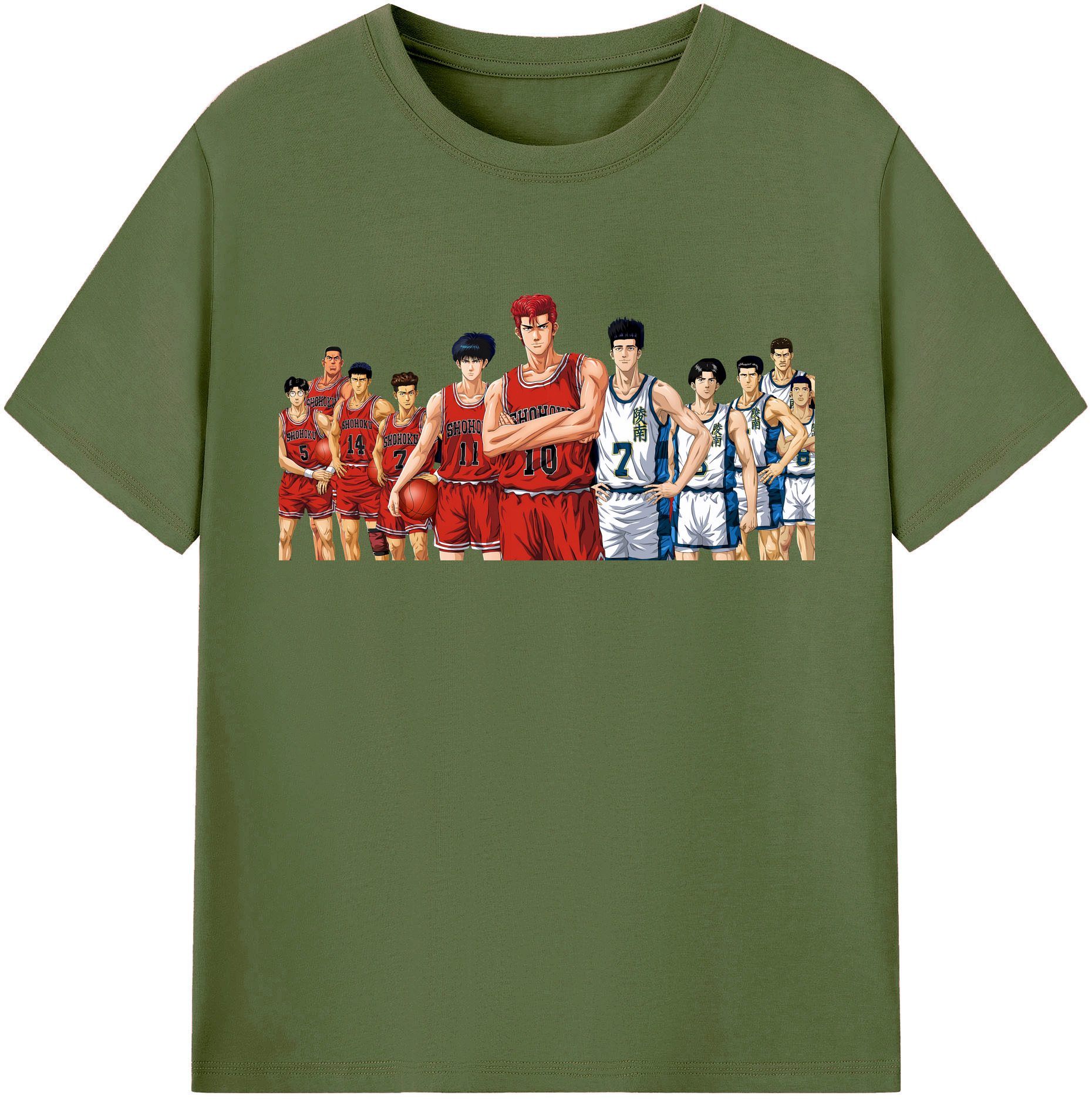 （画像用） SLAM DUNK／スラムダンク 綿100％半袖Tシャツ（フロントプリント）